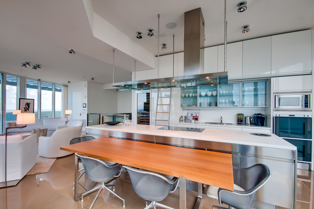 Arclinea luxury custom kitchen with Sub-Zero and Miele appliances