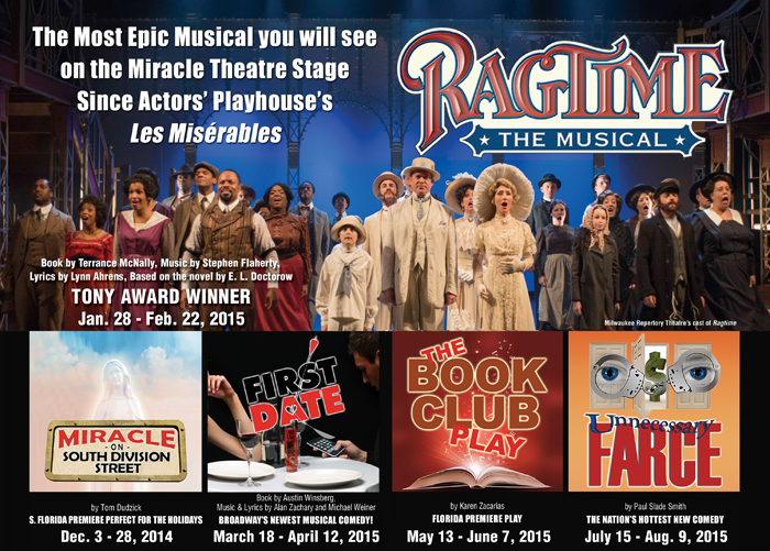 Ragtime at the Miracle Theatre in Coral Gables