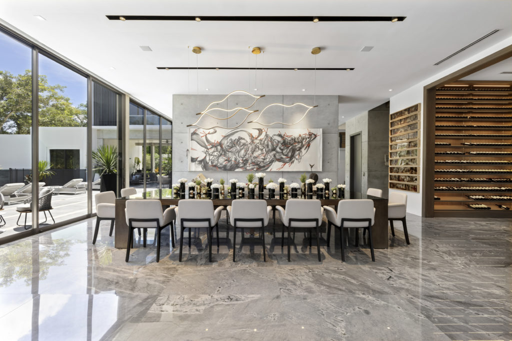 Miami Real Estate: 7832 Ponce de Leon Rd Dining Room: Portuondo Perotti Architects